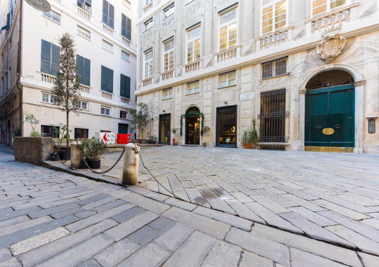 Elegante Loft In Centro Storico Acquario Apartment Genoa Luaran gambar